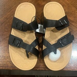 Mysoft Black Women's Sandals